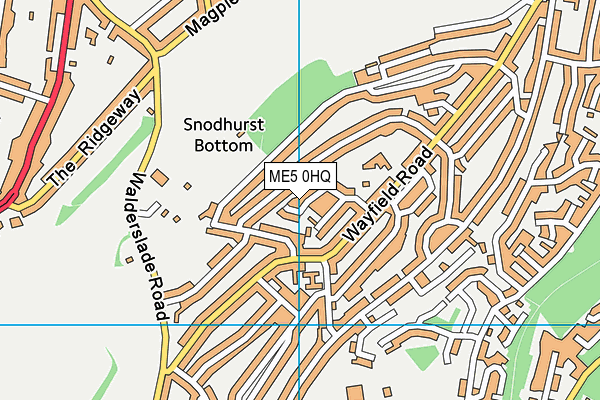 ME5 0HQ map - OS VectorMap District (Ordnance Survey)