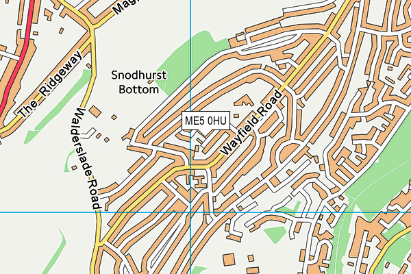 ME5 0HU map - OS VectorMap District (Ordnance Survey)