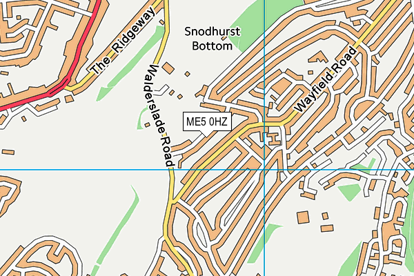 ME5 0HZ map - OS VectorMap District (Ordnance Survey)