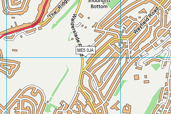 ME5 0JA map - OS VectorMap District (Ordnance Survey)