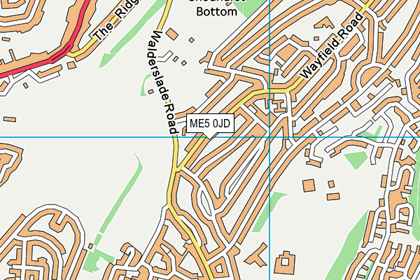 ME5 0JD map - OS VectorMap District (Ordnance Survey)