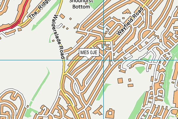 ME5 0JE map - OS VectorMap District (Ordnance Survey)