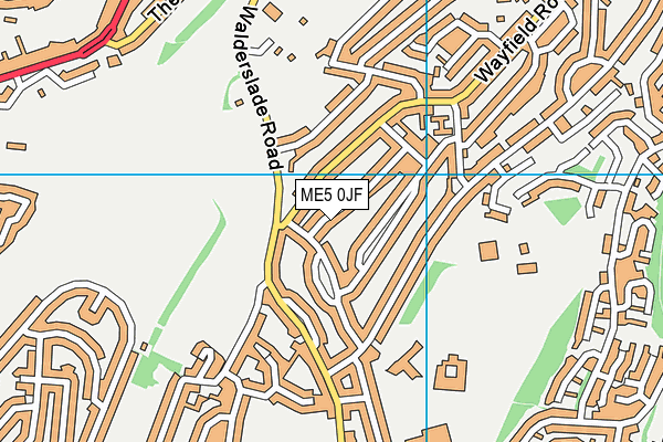 ME5 0JF map - OS VectorMap District (Ordnance Survey)