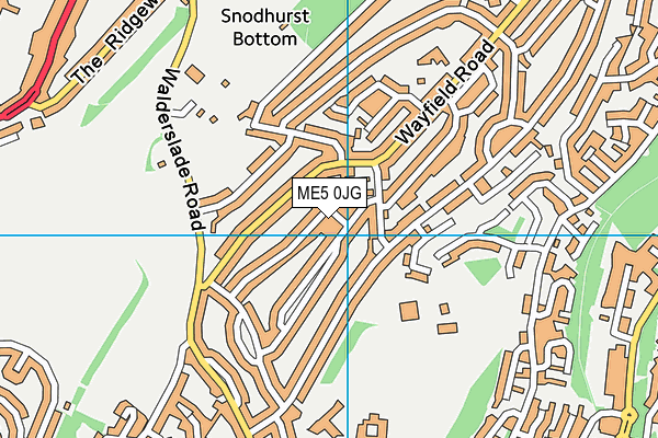 ME5 0JG map - OS VectorMap District (Ordnance Survey)