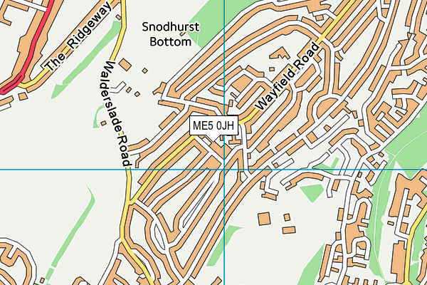 ME5 0JH map - OS VectorMap District (Ordnance Survey)