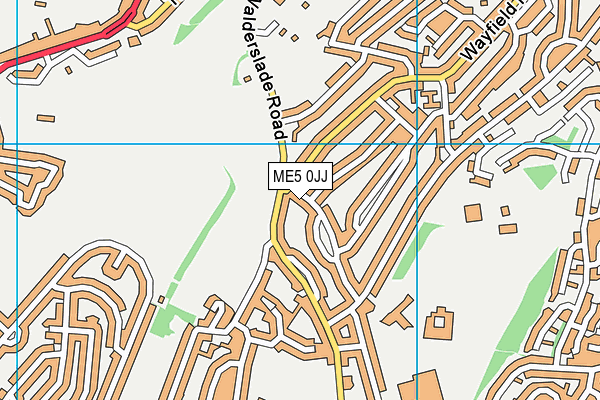 ME5 0JJ map - OS VectorMap District (Ordnance Survey)