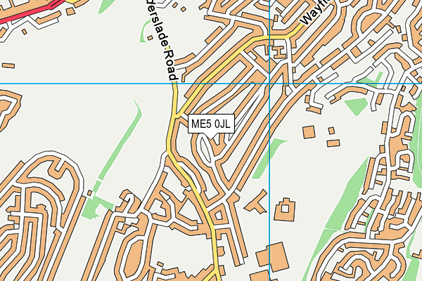 ME5 0JL map - OS VectorMap District (Ordnance Survey)