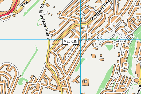 ME5 0JN map - OS VectorMap District (Ordnance Survey)