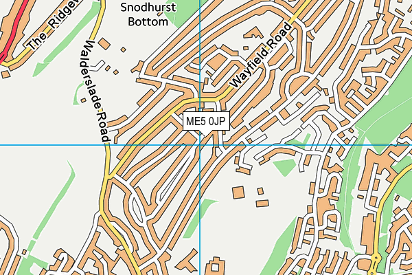 ME5 0JP map - OS VectorMap District (Ordnance Survey)