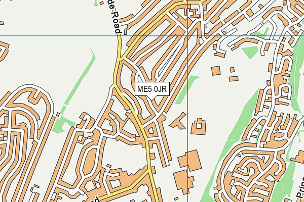 ME5 0JR map - OS VectorMap District (Ordnance Survey)