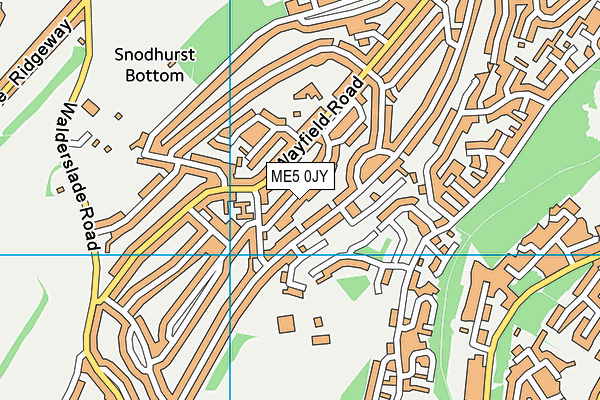 ME5 0JY map - OS VectorMap District (Ordnance Survey)
