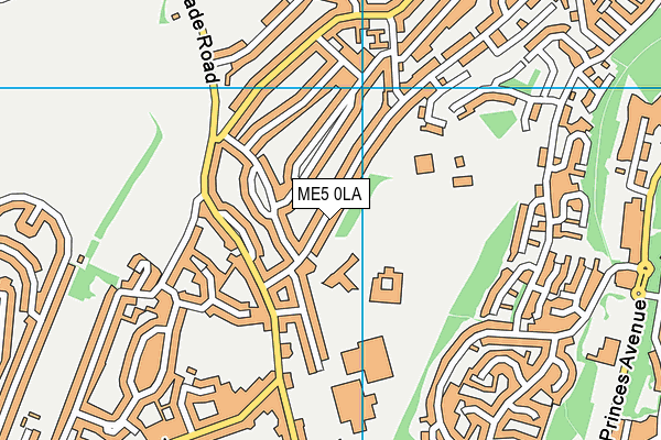 ME5 0LA map - OS VectorMap District (Ordnance Survey)