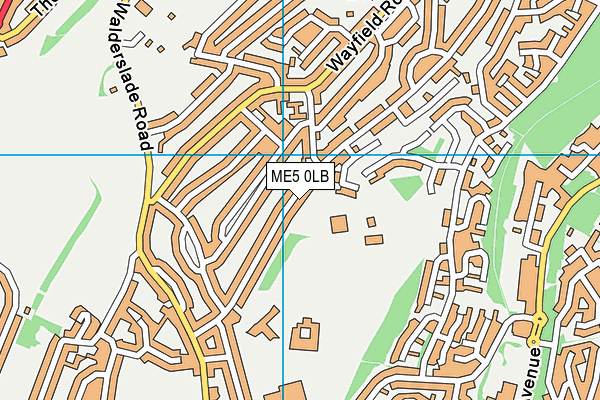 ME5 0LB map - OS VectorMap District (Ordnance Survey)