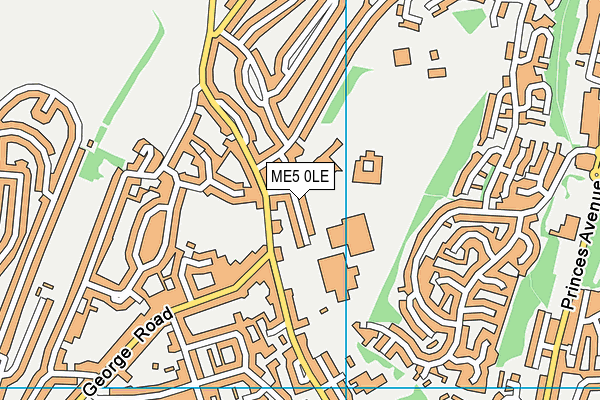 ME5 0LE map - OS VectorMap District (Ordnance Survey)
