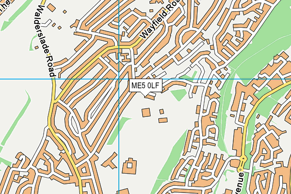 ME5 0LF map - OS VectorMap District (Ordnance Survey)