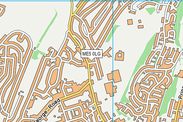 ME5 0LG map - OS VectorMap District (Ordnance Survey)