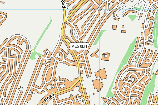 ME5 0LH map - OS VectorMap District (Ordnance Survey)