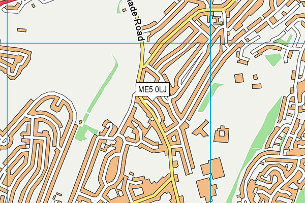 ME5 0LJ map - OS VectorMap District (Ordnance Survey)