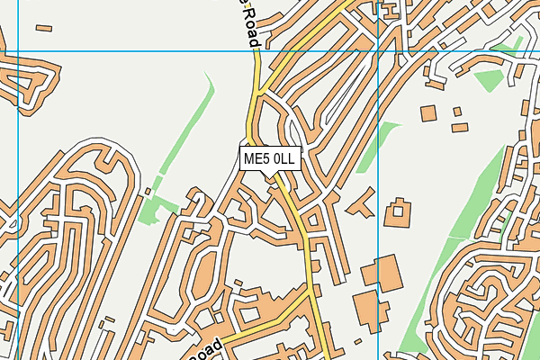 ME5 0LL map - OS VectorMap District (Ordnance Survey)