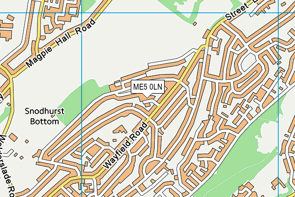 ME5 0LN map - OS VectorMap District (Ordnance Survey)