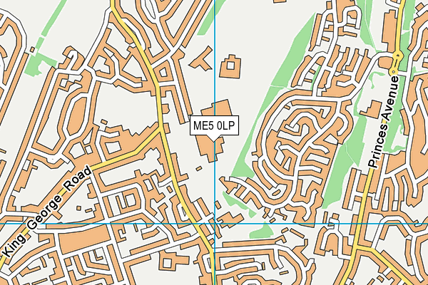Greenacre Academy map (ME5 0LP) - OS VectorMap District (Ordnance Survey)