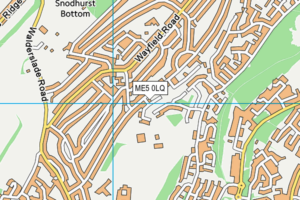 ME5 0LQ map - OS VectorMap District (Ordnance Survey)