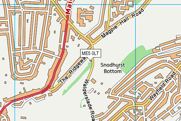 ME5 0LT map - OS VectorMap District (Ordnance Survey)