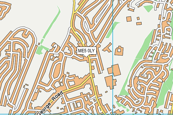 ME5 0LY map - OS VectorMap District (Ordnance Survey)