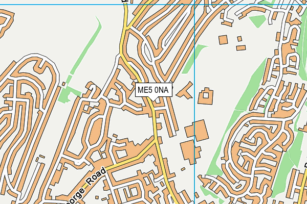 ME5 0NA map - OS VectorMap District (Ordnance Survey)
