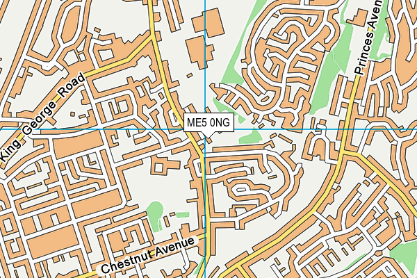 ME5 0NG map - OS VectorMap District (Ordnance Survey)