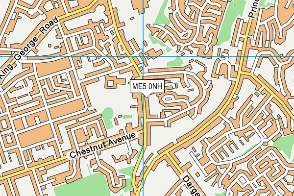 ME5 0NH map - OS VectorMap District (Ordnance Survey)
