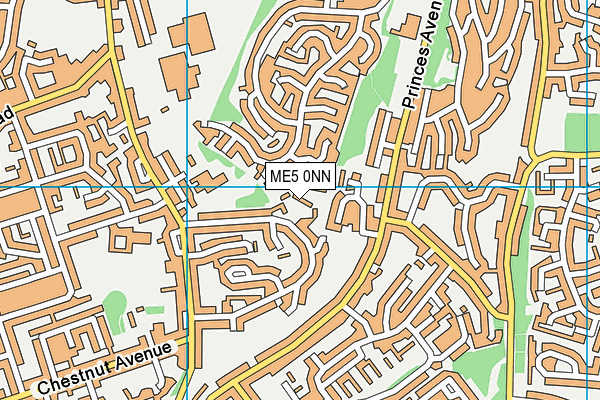 ME5 0NN map - OS VectorMap District (Ordnance Survey)