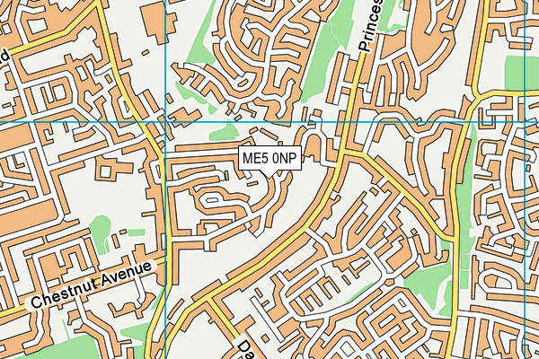 ME5 0NP map - OS VectorMap District (Ordnance Survey)