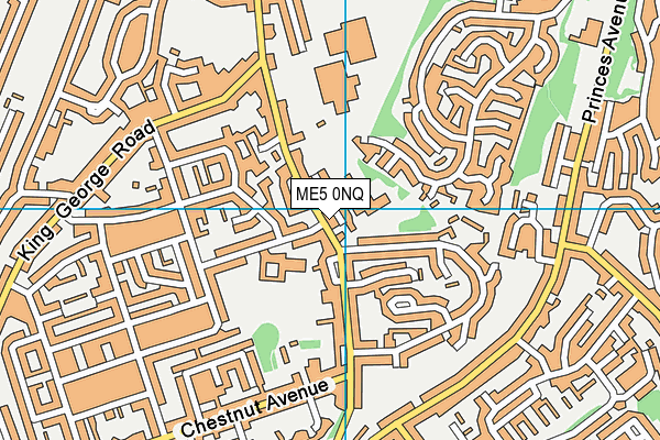 ME5 0NQ map - OS VectorMap District (Ordnance Survey)