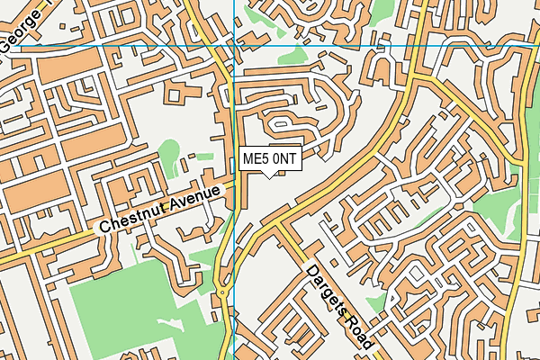 ME5 0NT map - OS VectorMap District (Ordnance Survey)