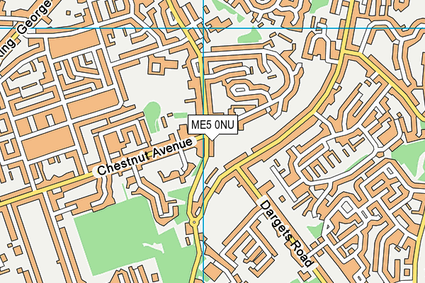 ME5 0NU map - OS VectorMap District (Ordnance Survey)