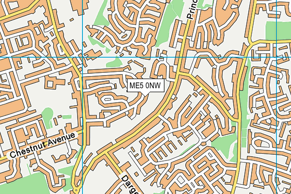ME5 0NW map - OS VectorMap District (Ordnance Survey)