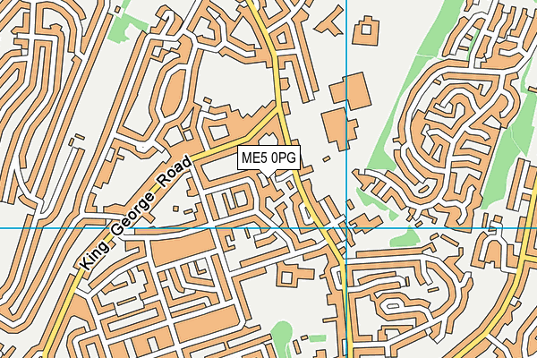 ME5 0PG map - OS VectorMap District (Ordnance Survey)