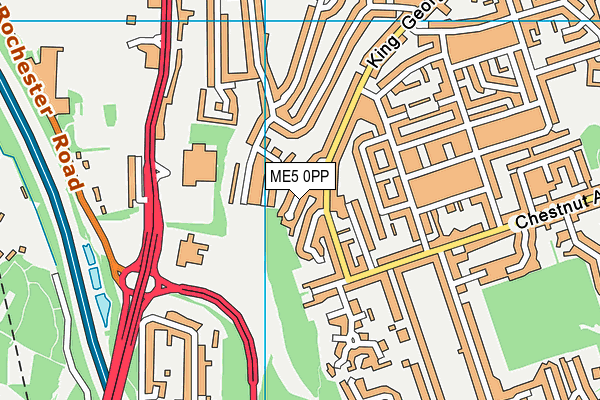 ME5 0PP map - OS VectorMap District (Ordnance Survey)