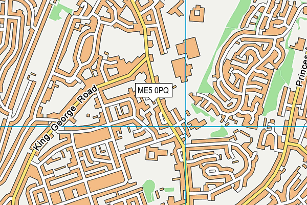 ME5 0PQ map - OS VectorMap District (Ordnance Survey)