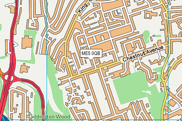 ME5 0QB map - OS VectorMap District (Ordnance Survey)