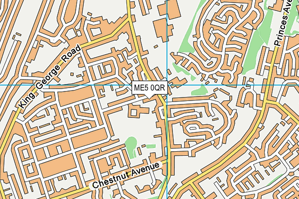 ME5 0QR map - OS VectorMap District (Ordnance Survey)