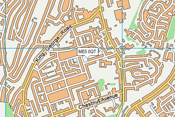 ME5 0QT map - OS VectorMap District (Ordnance Survey)