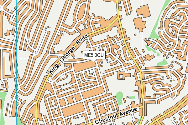 ME5 0QU map - OS VectorMap District (Ordnance Survey)