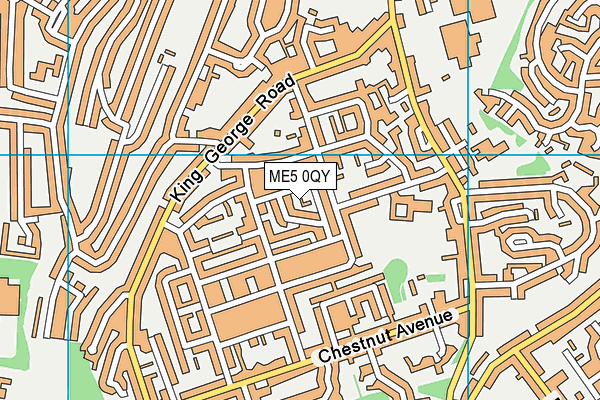 ME5 0QY map - OS VectorMap District (Ordnance Survey)