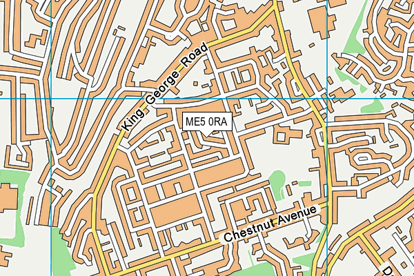 ME5 0RA map - OS VectorMap District (Ordnance Survey)