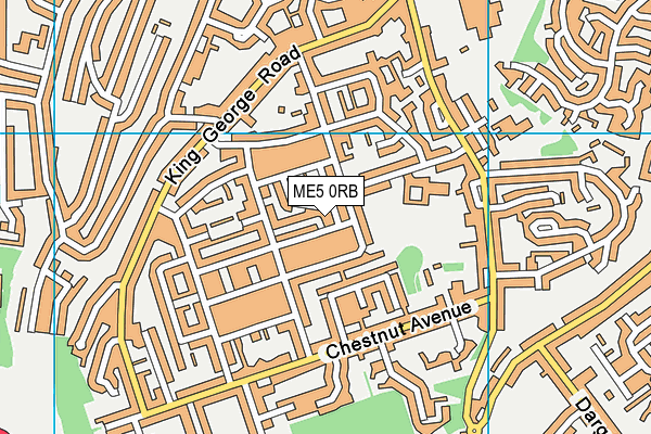 ME5 0RB map - OS VectorMap District (Ordnance Survey)