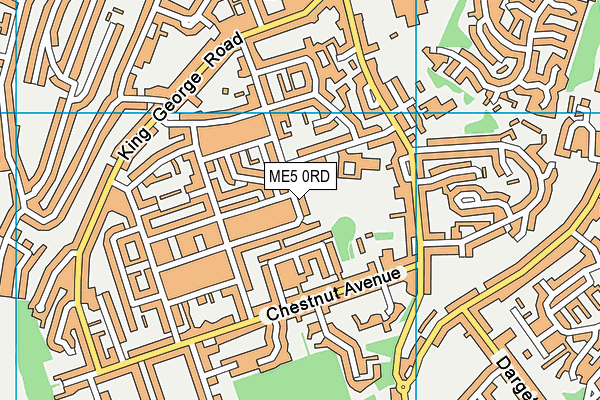 ME5 0RD map - OS VectorMap District (Ordnance Survey)