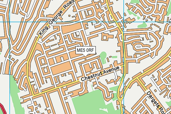 ME5 0RF map - OS VectorMap District (Ordnance Survey)