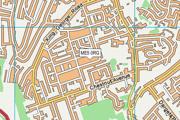 ME5 0RG map - OS VectorMap District (Ordnance Survey)